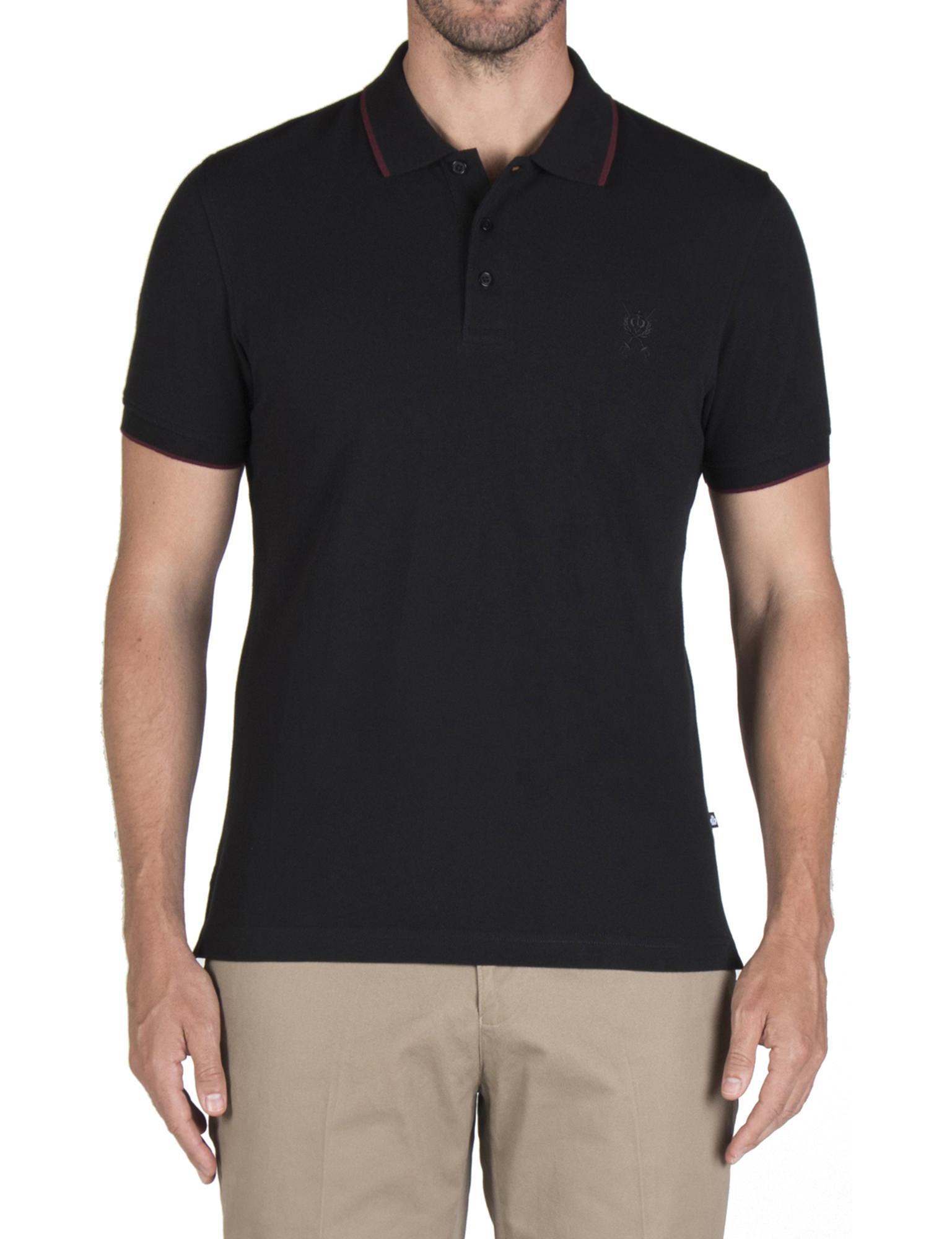 Jeff Banks Jeff Banks Black Cotton Pique Polo Currently Unavailable