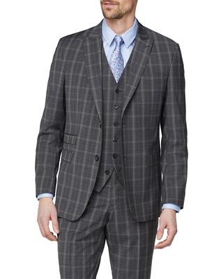 checkered suit jacket