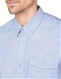 Light Blue Stripe Floral Jacquard Shirt