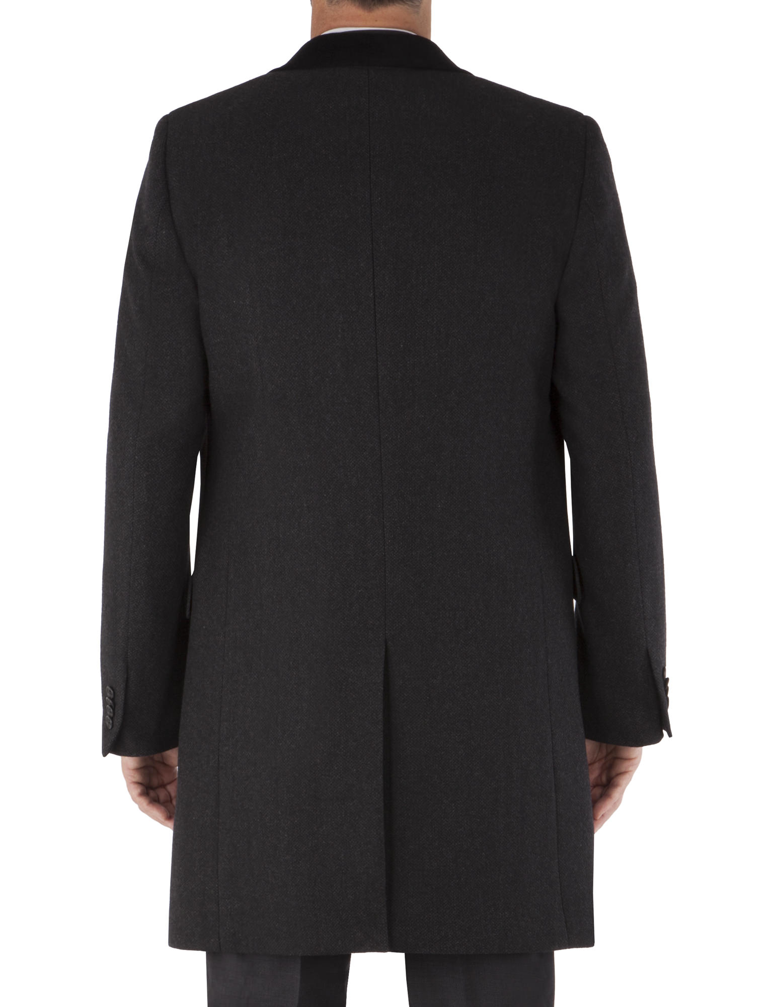 Stvdio by Jeff Banks JEFF BANKS CHARCOAL WOOL BLEND OVERCOAT- currently ...