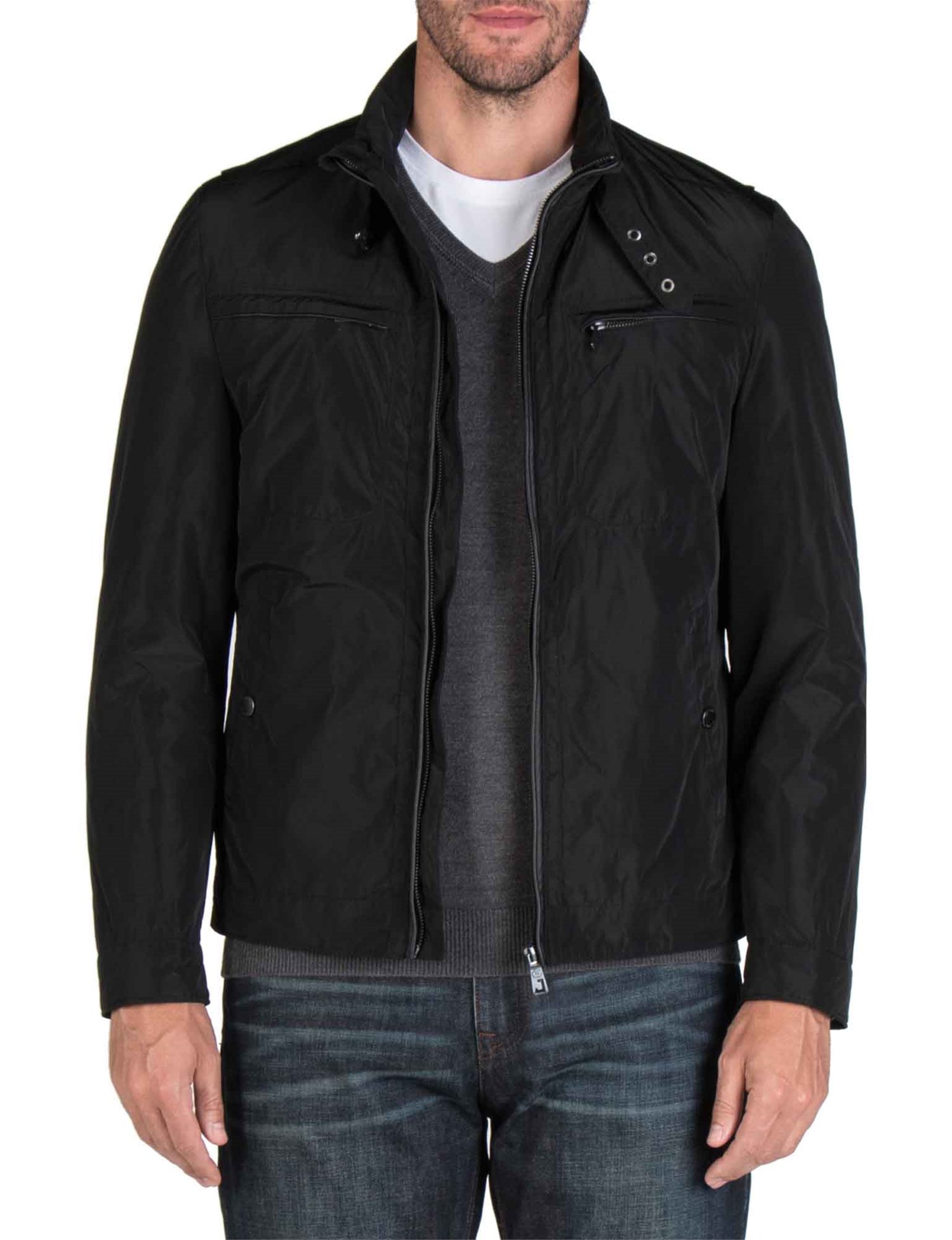 Jeff Banks JEFF BANKS BLACK BOMBER JACKET- currently unavailable | Jeff ...