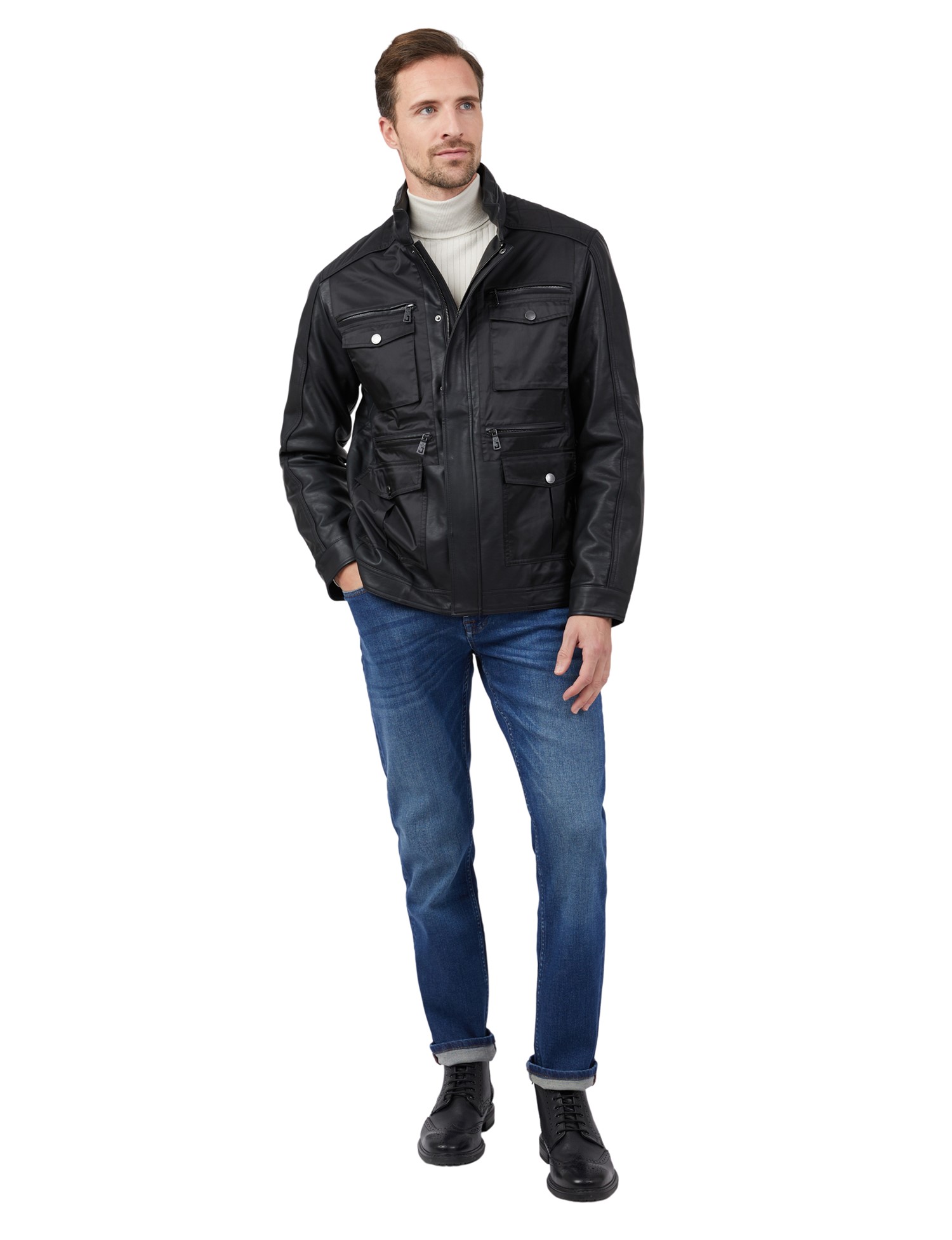jeff banks leather jacket