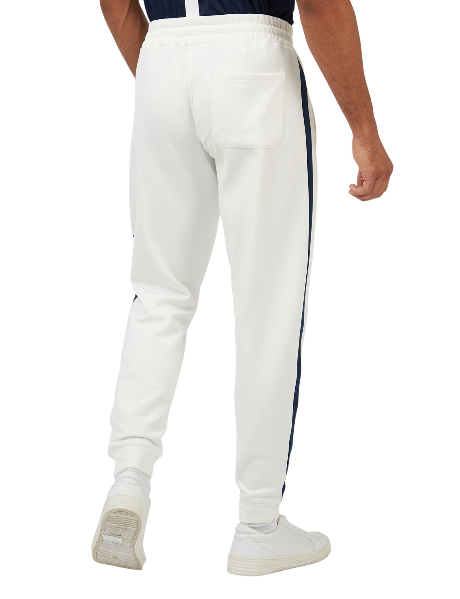 Jeff Banks Stripe Detail Joggers White Jeff Banks