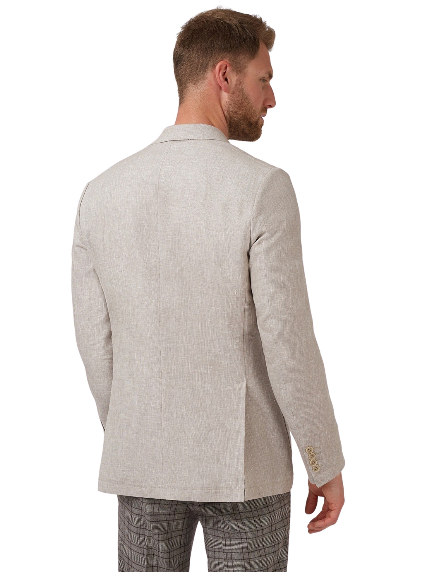 stone linen blazer mens