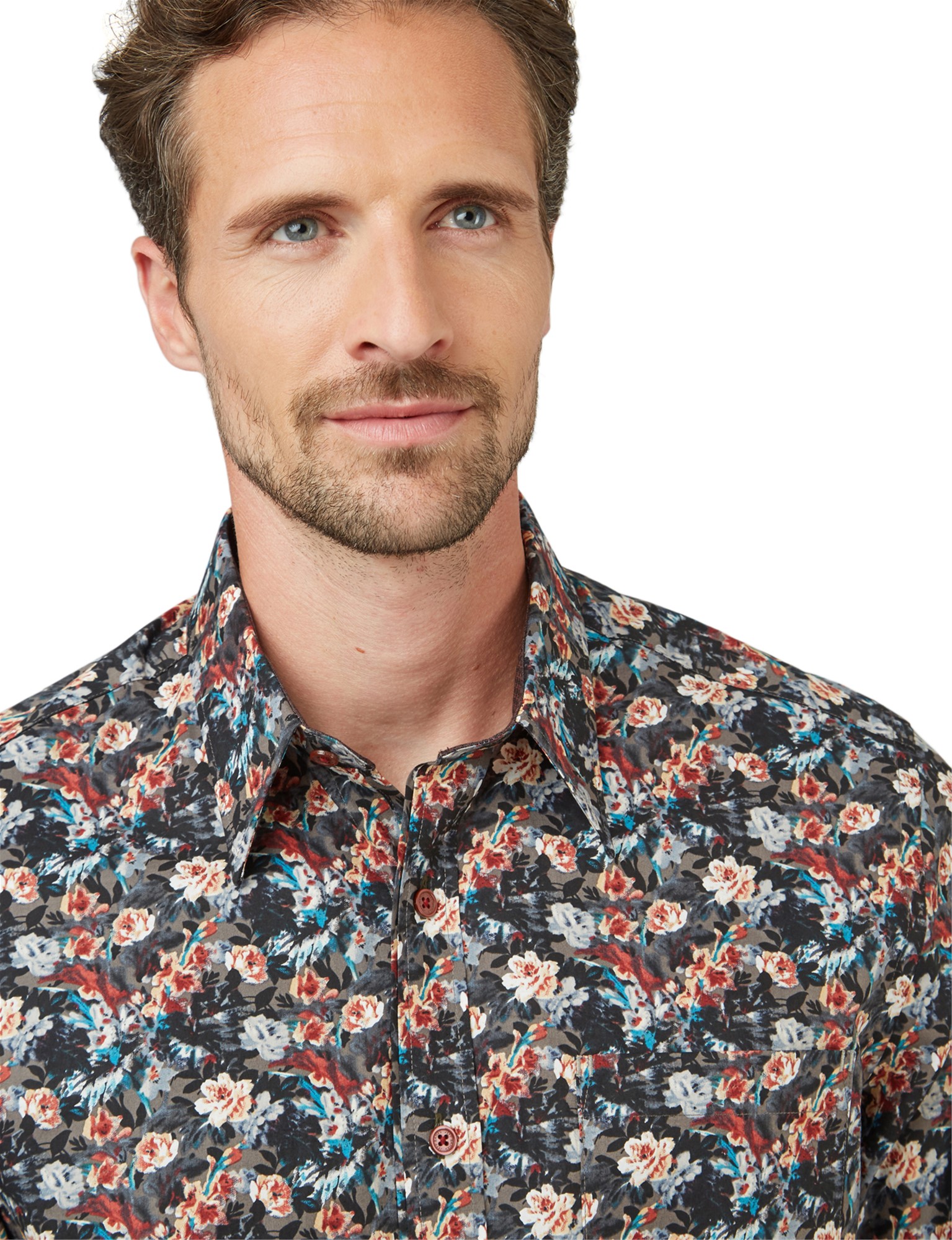 Jeff Banks Jeff Banks Long Sleeve Multi Floral Print Shirt- currently ...