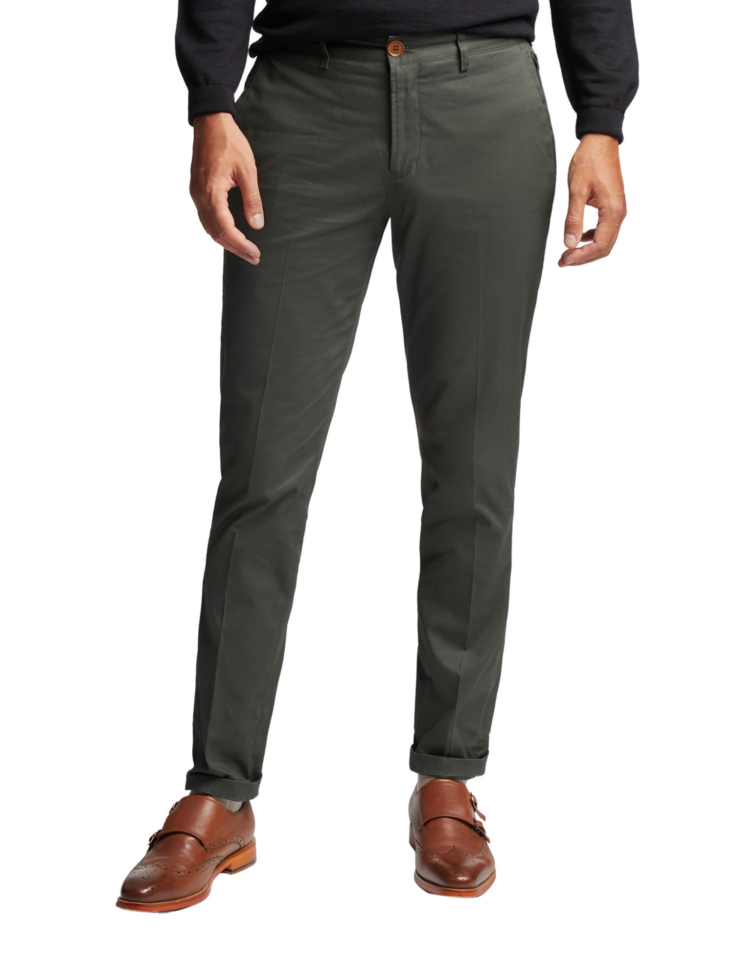 Jeff Banks Chino Trousers 32S Olive