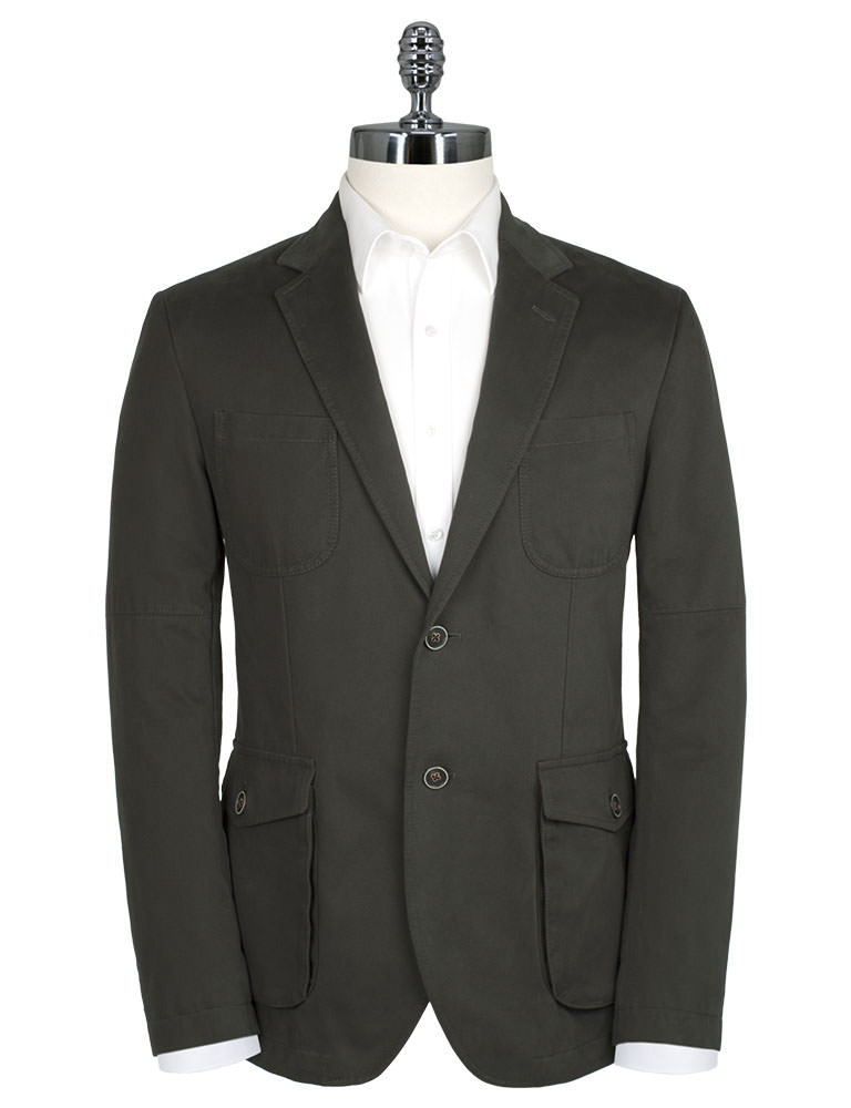 brushed cotton blazer