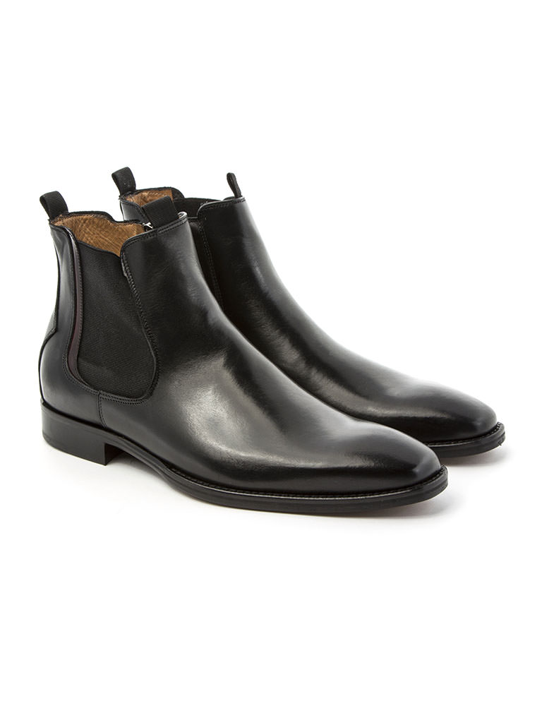 Jeff Banks Black Leather Chelsea Boot- currently unavailable | Jeff Banks