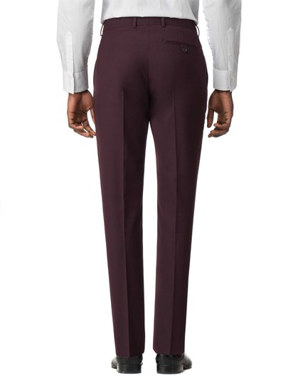 Mens burgundy dress pants slim cheap fit