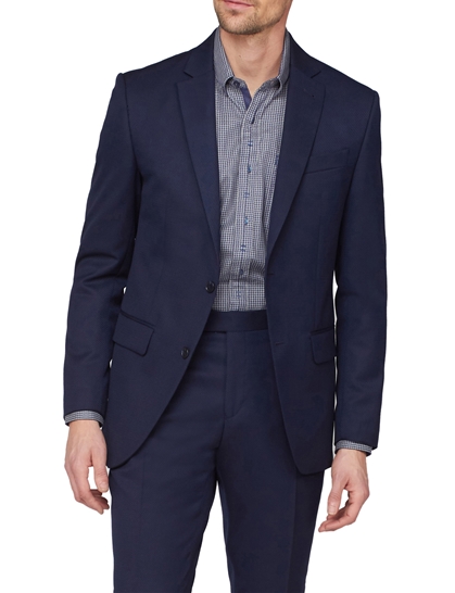 Navy Jacquard Pattern Regular Fit Suit | Jeff Banks Online