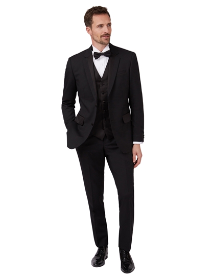 Slim fit sale black tuxedo