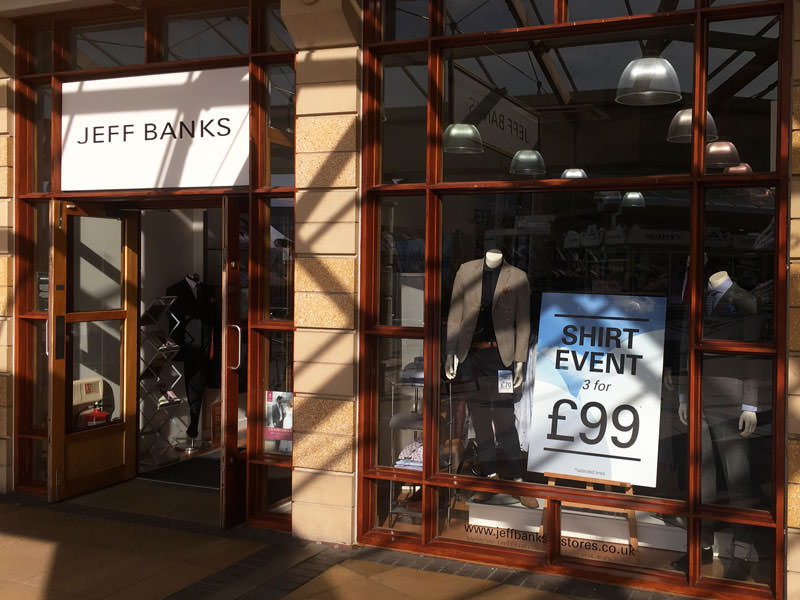 Jeff Banks Menswear Lakeside Outlet Doncaster Yorkshire